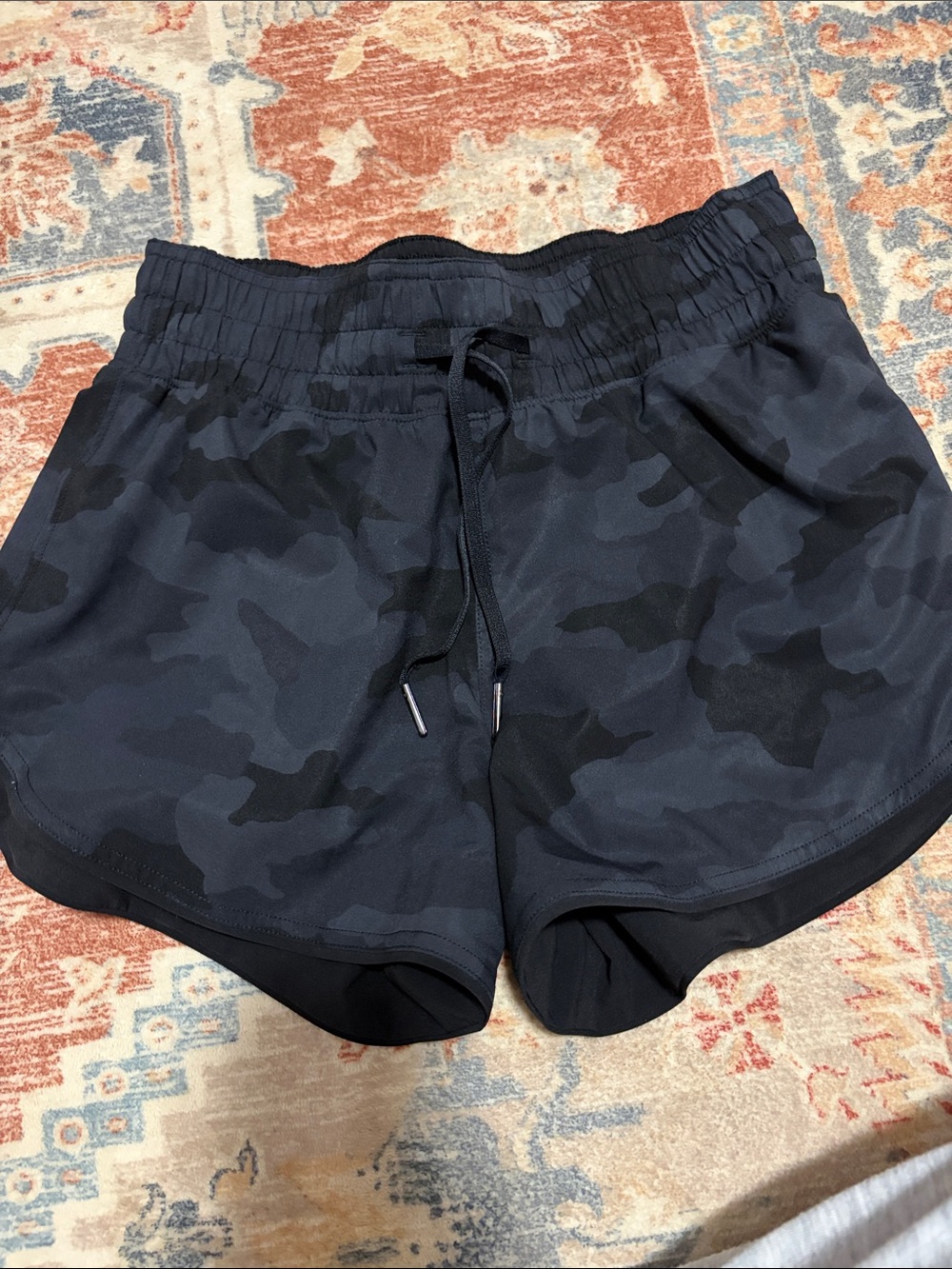 lululemon athletica Women's Black Camo Athletic Shorts
